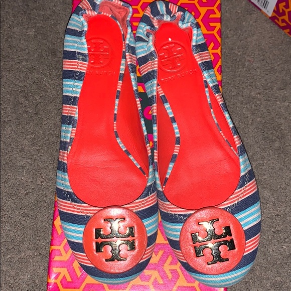 Tory Burch striped flats - Picture 2 of 3